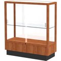 Waddell Display Case Of Ghent Heritage Display Case Danish Walnut, White Back 36"W x 14"D x 40"H 8949M-WB-W